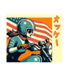 [オッケー専用]アメリカンバイク女（個別スタンプ：3）