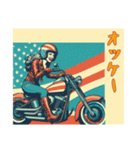 [オッケー専用]アメリカンバイク女（個別スタンプ：10）