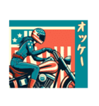 [オッケー専用]アメリカンバイク女（個別スタンプ：16）