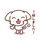 マルチーズ_今の思い（個別スタンプ：1）