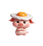 食べすぎピンクのぶた（個別スタンプ：18）
