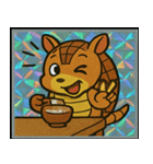 転がる鉄壁アルマジロ伝説@SFW（個別スタンプ：7）
