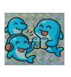 テレパシーで戦うイルカくん@SFW（個別スタンプ：15）