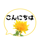 *花* ひまわり＆吹き出し Colorful（個別スタンプ：10）
