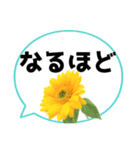 *花* ひまわり＆吹き出し Colorful（個別スタンプ：11）