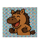 全力疾走マッスルウマ伝説@SFW（個別スタンプ：1）