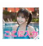 競泳水着の女子高校生メッセージスタンプ（個別スタンプ：12）