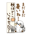 【Big】B＆Wのシーズー犬 『秋』2025（個別スタンプ：5）