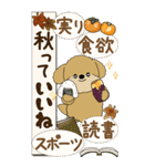 【Big】プードルさん 『秋』2025（個別スタンプ：17）