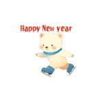 動くクマさんクリスマス＆お正月＆普段使い（個別スタンプ：3）