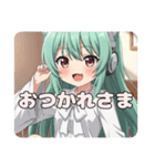 ヘッドホンみなみちゃんスタンプ（個別スタンプ：9）