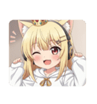 ヘッドホンみなみちゃんスタンプ（個別スタンプ：17）