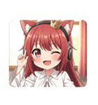 ヘッドホンみなみちゃんスタンプ（個別スタンプ：19）