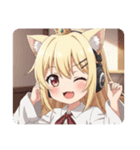 ヘッドホンみなみちゃんスタンプ（個別スタンプ：20）