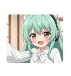 ヘッドホンみなみちゃんスタンプ（個別スタンプ：24）