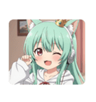 ヘッドホンみなみちゃんスタンプ（個別スタンプ：26）