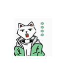 パーカーを着たイケメン犬（個別スタンプ：4）