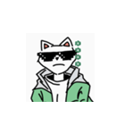 パーカーを着たイケメン犬（個別スタンプ：8）