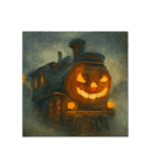 ハロウィン列車とゾンビの整備士など（個別スタンプ：1）