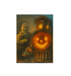 ハロウィン列車とゾンビの整備士など（個別スタンプ：17）