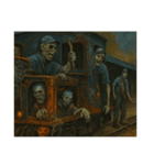 ハロウィン列車とゾンビの整備士など（個別スタンプ：22）