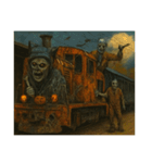 ハロウィン列車とゾンビの整備士など（個別スタンプ：24）