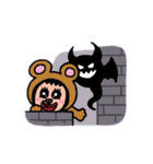 ポポベアがホラーの城を探索！（個別スタンプ：31）