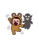 ポポベアがホラーの城を探索！（個別スタンプ：32）