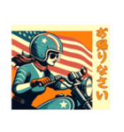 [お帰りなさい専用]アメリカンバイク女（個別スタンプ：10）