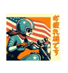 [お疲れ様です専用]アメリカンバイク女（個別スタンプ：15）