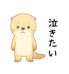 本音を彼氏にぶつけるカワウソ[恋人・彼女]（個別スタンプ：21）