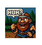 【レトロゲーム風】ドワーフくん（個別スタンプ：1）