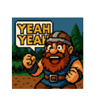 【レトロゲーム風】ドワーフくん（個別スタンプ：2）