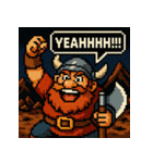 【レトロゲーム風】ドワーフくん（個別スタンプ：4）