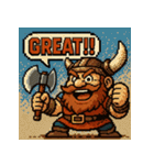 【レトロゲーム風】ドワーフくん（個別スタンプ：5）