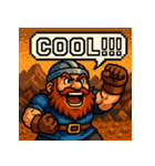 【レトロゲーム風】ドワーフくん（個別スタンプ：8）