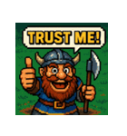 【レトロゲーム風】ドワーフくん（個別スタンプ：10）