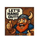 【レトロゲーム風】ドワーフくん（個別スタンプ：18）