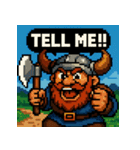 【レトロゲーム風】ドワーフくん（個別スタンプ：19）