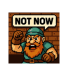 【レトロゲーム風】ドワーフくん（個別スタンプ：22）