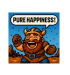 【レトロゲーム風】ドワーフくん（個別スタンプ：26）