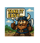 【レトロゲーム風】ドワーフくん（個別スタンプ：29）