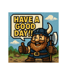 【レトロゲーム風】ドワーフくん（個別スタンプ：30）