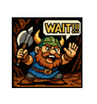 【レトロゲーム風】ドワーフくん（個別スタンプ：33）