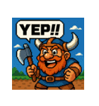 【レトロゲーム風】ドワーフくん（個別スタンプ：38）