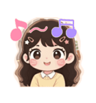 軽音部の女の子♡ステッカー風（個別スタンプ：7）