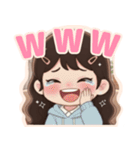 軽音部の女の子♡ステッカー風（個別スタンプ：10）