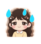 軽音部の女の子♡ステッカー風（個別スタンプ：18）