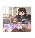 軽音部の女の子♡ステッカー風（個別スタンプ：29）