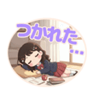 軽音部の女の子♡ステッカー風（個別スタンプ：38）